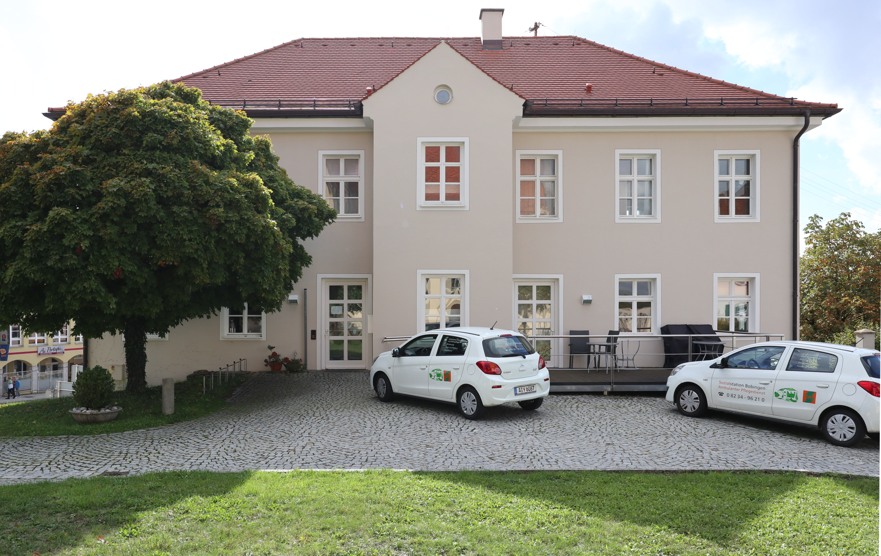 Außenansicht der Sozialstation in Bobingen