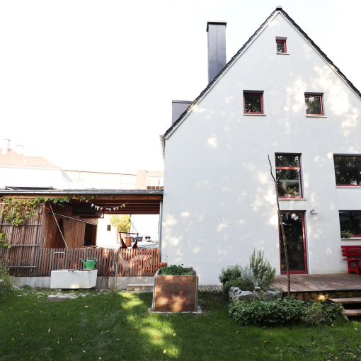 Außenansicht des Einfamilienhauses