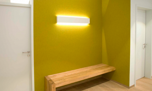 Garderobe der Arztpraxis