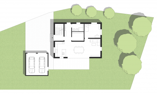 Grundriss Einfamilienhaus in Hiltenfingen