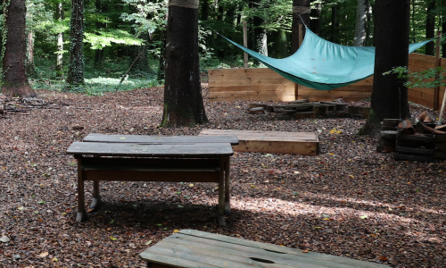 Spielplatz des Waldkindergartens in Großaitingen